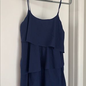 Old Navy Navy Blue Tiered Maxi Dress